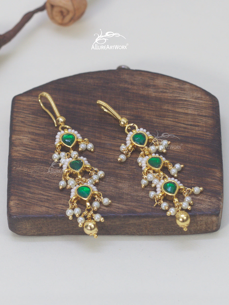 Jadau Earrings(Hooks)